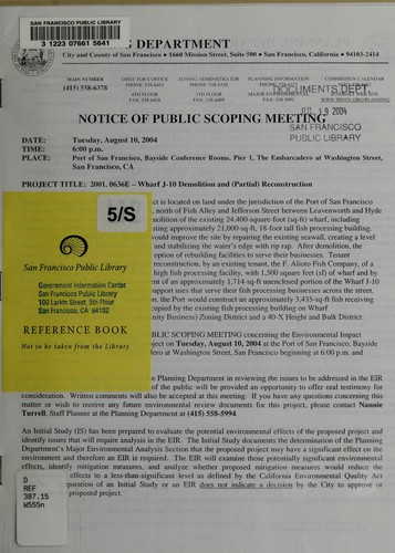 Notice of preparation of an environmental impact report