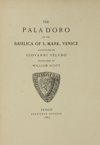 The Pala d'oro of the basilica of S. Mark, Venice