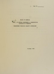 Prescribed fire/air quality guidelines