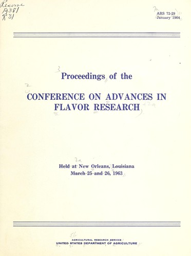 Proceedings of the conference on advances in flavor research
