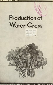 Production of water cress