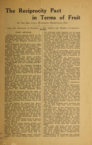 The reciprocity pact in terms of fruit