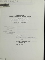 Report on the analysis of friction costs associated with the Massachusetts Workers' compensation system