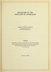 Researches on the structure of anthracene