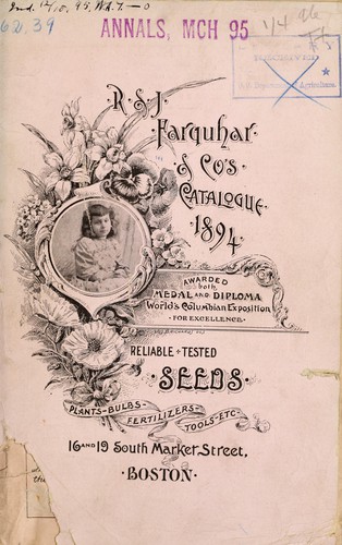 R & J Farquhar & Co's catalogue 1894