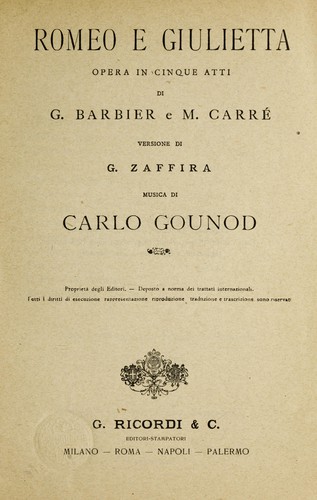 Romeo e giulietta