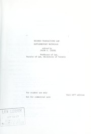 Secured transactions law