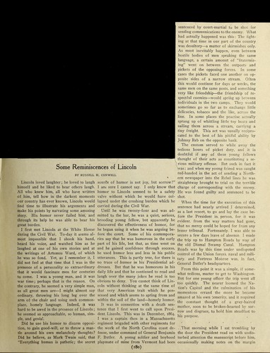 Some reminiscences of Lincoln