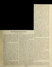 Some reminiscences of Lincoln