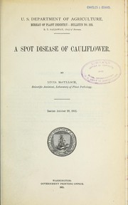 A spot disease of cauliflower