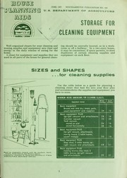 Storage for cleaning equipment