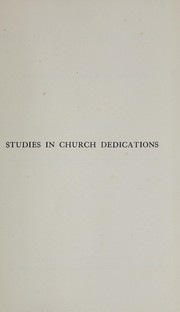 Studies in church dedications