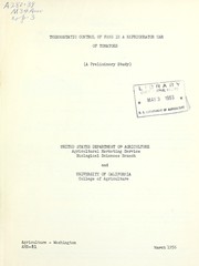 Thermostatic control of fans in a refrigerator car of tomatoes
