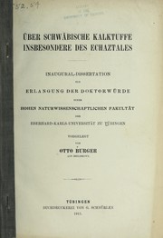 Über schwäbische Kalktuffe insbesondere des Echaztales
