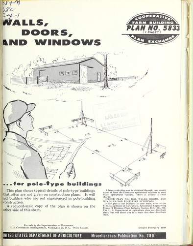 Walls, doors and windows for pole-type buildings