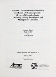Western (Aechmophorus occidentalis) and eared (Podiceps nigricollis) grebes of central Alberta