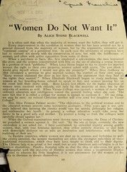 Women do not want it