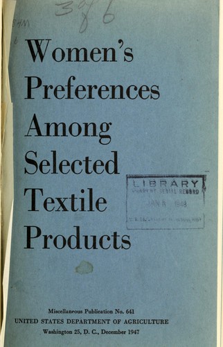 Women's preferences among selected textile products