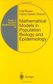 Mathematical models in population biology and epidemiology