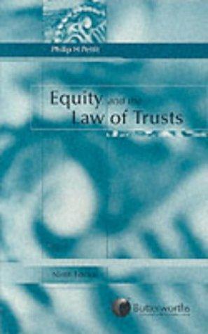 Equity and the law of trusts