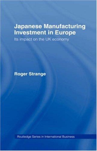 Japanese manufacturing investment in Europe