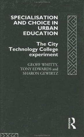 Specialisation and choice in urban education