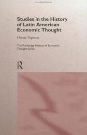 Studies in the history of Latin American economic thought
