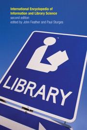 International encyclopedia of information and library science