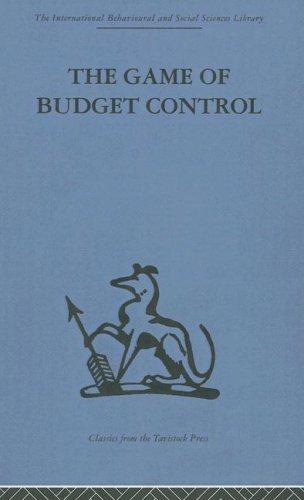 The Game of Budget Control