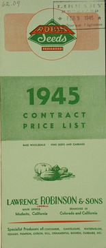 1945 Contract price list