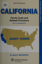 California Family Code and Related Provisions