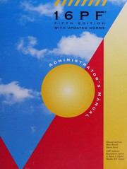 The 16PF fifth edition administrator's manual