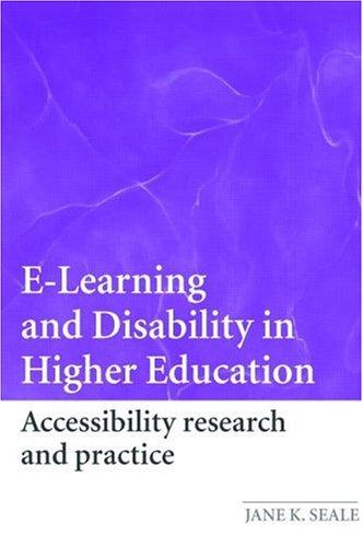 E-learning and disability in higher education