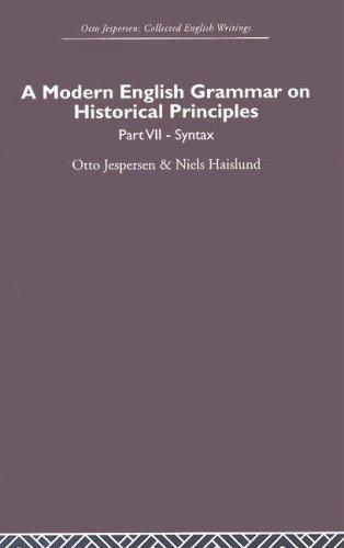 Modern English Grammar on Historical Principles