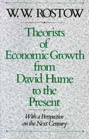 Theorists of Economic Growth from David Hume to the Present