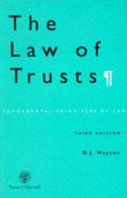 The Law of Trusts (Fundamental Principles of Law)