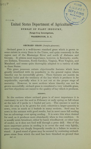 Orchard grass (Dactylis glomerata)