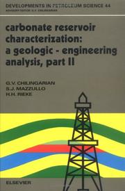 Carbonate reservoir characterization