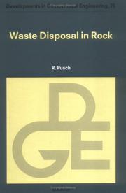 Waste disposal in rock