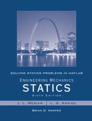 Solving Statics Problems in MATLAB to Accompany Engineering Mechanics Statics 6e
