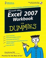 Excel 2007 Workbook For Dummies (For Dummies (Computer/Tech))