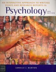 Interactive Approach to Writing Essays and Research Reports in Psychology