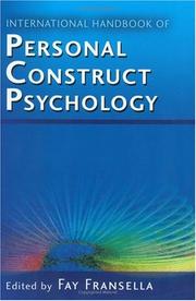 International Handbook of Personal Construct Psychology