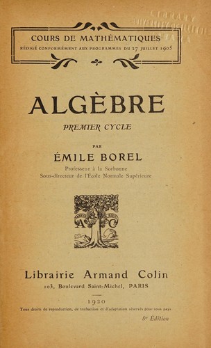 Algèbre