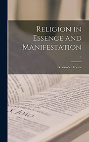 Religion in Essence and Manifestation; 1