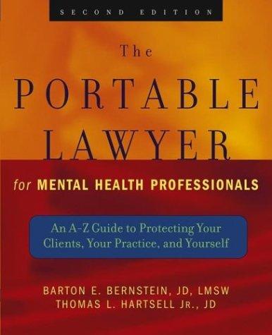 The portable lawyer for mental health professionals