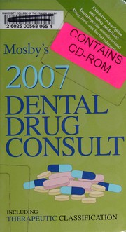 Mosby's 2007 dental drug consult