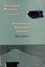 Solutions manual to accompany Elementary statistics, fourth edition