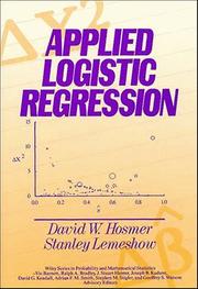 Applied logistic regression