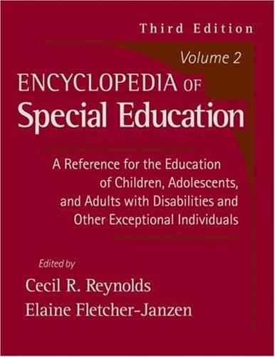 Encyclopedia of special education